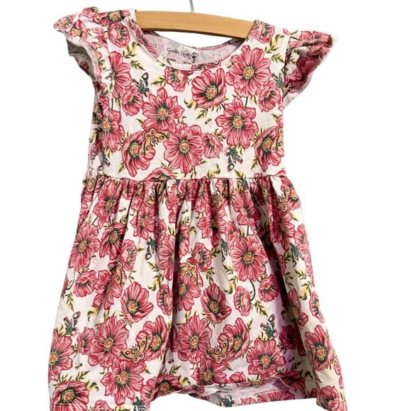 Cynthia Rowley Other - Cynthia Rowley Kids Floral Print Short Sleeve Dress Toddler Girls Size 5 6 Small